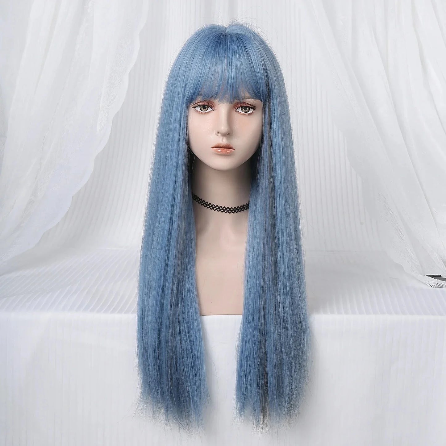 Perruque - SyntheticHairWig™ - Bleu - Coiffure Enchanté