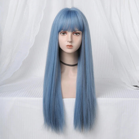 Perruque - SyntheticHairWig™ - Bleu - Coiffure Enchanté