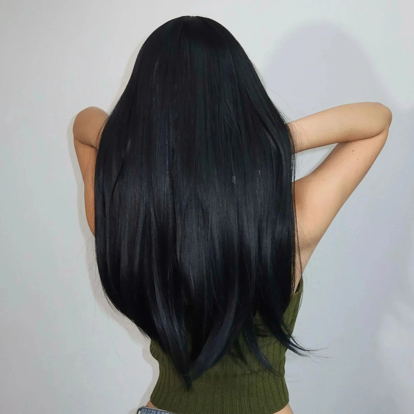 Perruque - SyntheticHairWig™ - Noir - Coiffure Enchanté
